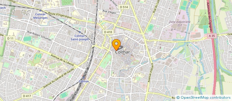 localisation de l'entreprise ETS FRANK à COLMAR