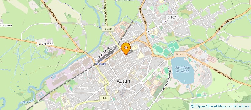 localisation de l'entreprise ETS FRETEL - CHAUFFAGE SANITAIRE à AUTUN