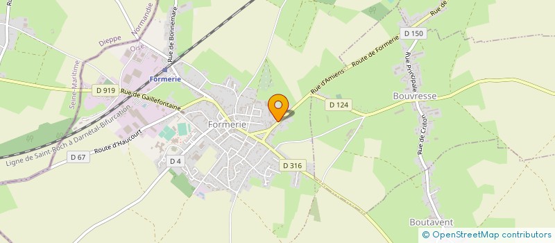 localisation de l'entreprise ETS FREULET à FORMERIE