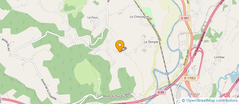 localisation de l'entreprise ETS FROIDEFOND MOULINS D'ALLASSAC  ALLASSAC