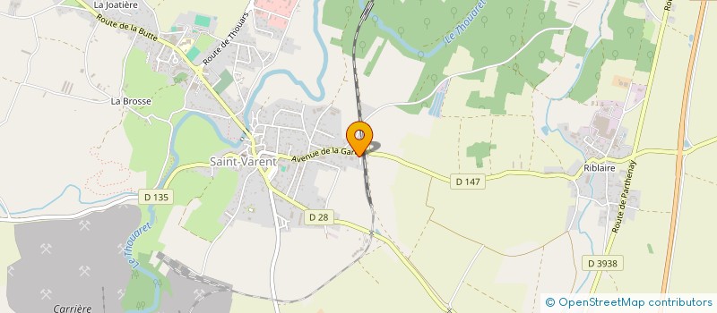 localisation de l'entreprise ETS FUSEAU ET DEGIEUX à SAINT-VARENT