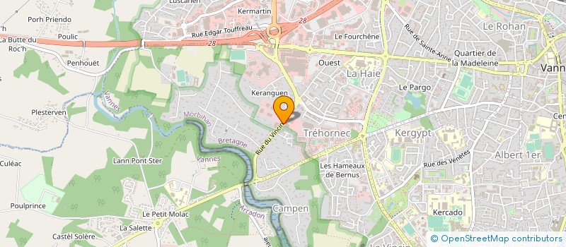 localisation de l'entreprise ETS G RIVOAL SARL à VANNES