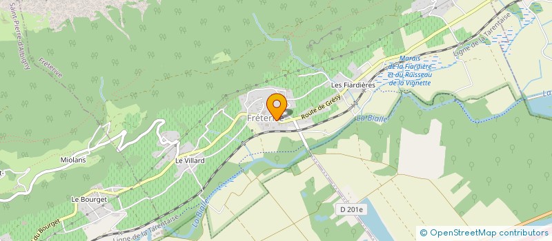 localisation de l'entreprise ETS GABET - EARL  FRETERIVE