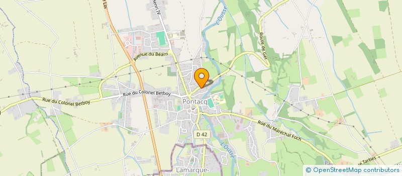 localisation de l'entreprise ETS GABORIT ET FILS à LAMARQUE-PONTACQ