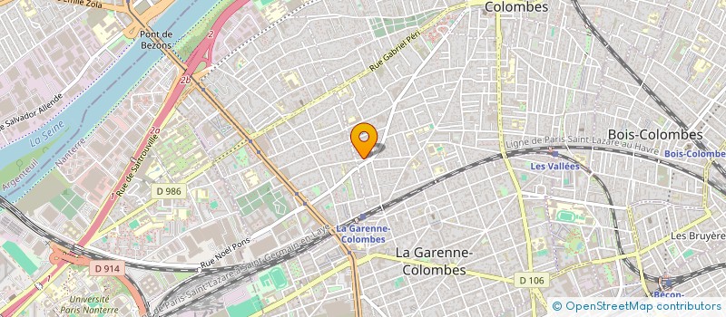 localisation de l'entreprise ETS GALLIAERDE ET CIE à COLOMBES