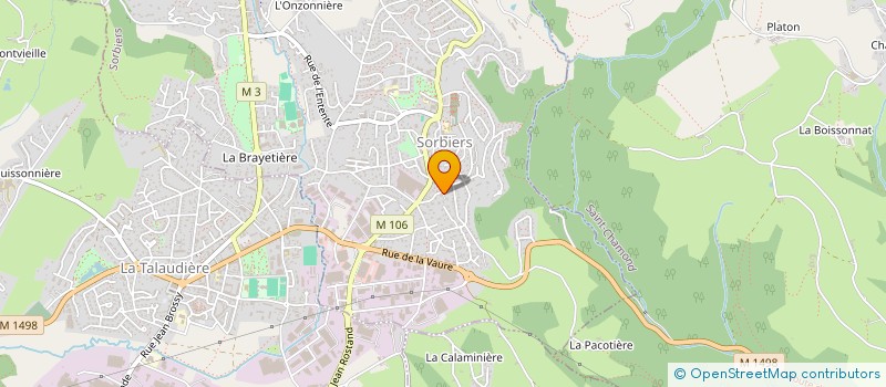 localisation de l'entreprise ETS GALLOT  SORBIERS