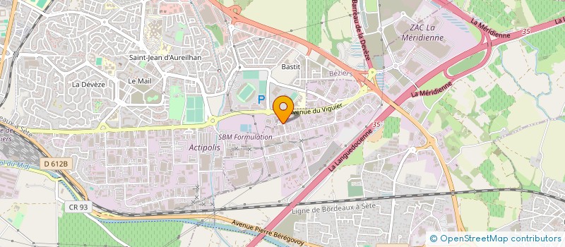 localisation de l'entreprise ETS GALTIER à VILLENEUVE-LES-BEZIERS
