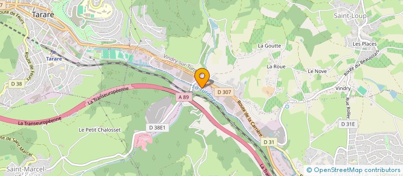 localisation de l'entreprise ETS GARAGE BEYLIER  VINDRY-SUR-TURDINE