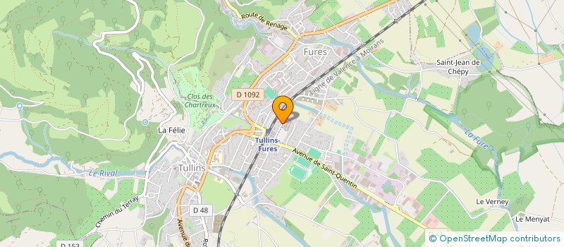 localisation de l'entreprise ETS GASTALDIN FRERES à TULLINS