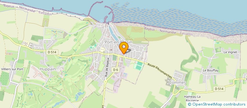 localisation de l'entreprise ETS GAUBERT SARL à PORT-EN-BESSIN-HUPPAIN