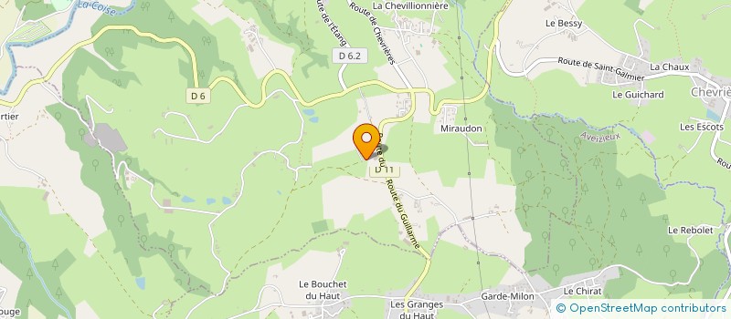 localisation de l'entreprise ETS GAULIN METALLERIE  SAINT-MEDARD-EN-FOREZ