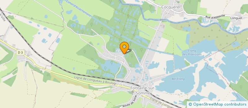 localisation de l'entreprise ETS GEFFROY  FONTAINE-SUR-SOMME