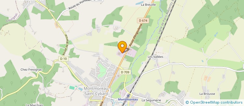 localisation de l'entreprise ETS GENDRON à MONTMOREAU