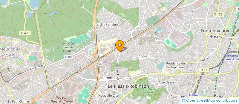 localisation de l'entreprise ETS GENERALE CONST PITEIRA à CLAMART