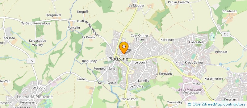 localisation de l'entreprise ETS GENTIL FRERES à PLOUZANE