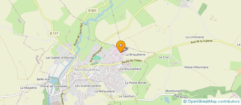 localisation de l'entreprise ETS GEOFFROY à MONDOUBLEAU