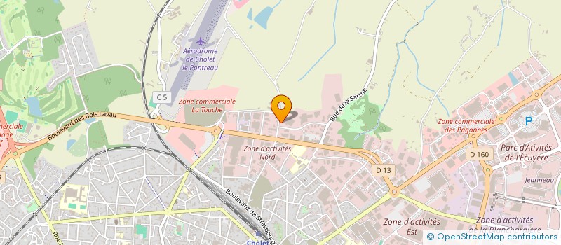 localisation de l'entreprise ETS GEORGES BAUDON à CHOLET