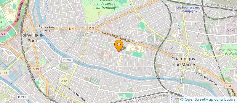 localisation de l'entreprise ETS GEORGES CHALVIGNAC  CHAMPIGNY-SUR-MARNE