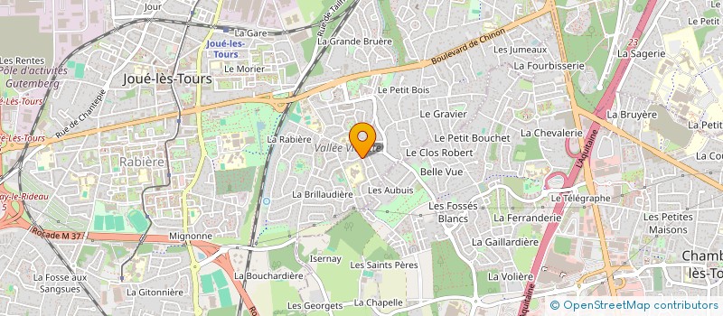 localisation de l'entreprise ETS GEORGES LEBERT PLOMBERIE CHAUFFAGE  JOUE-LES-TOURS