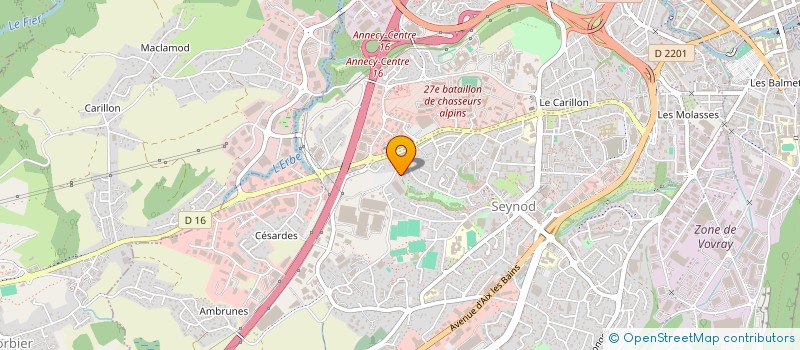 localisation de l'entreprise ETS GEORGES PERRET à ANNECY