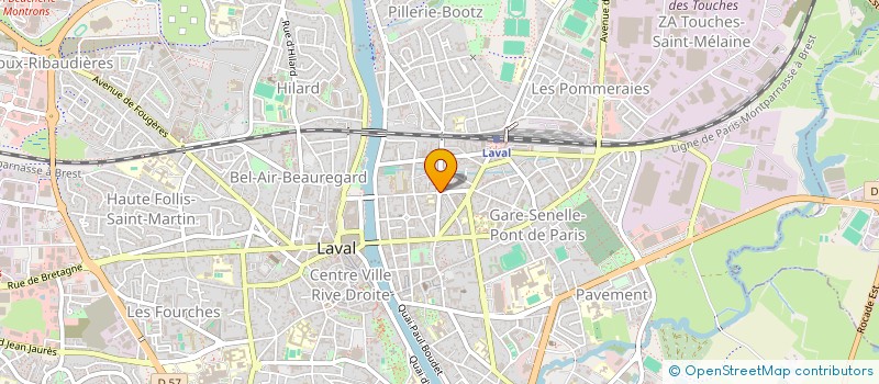 localisation de l'entreprise ETS GERANCE GENERALE FONCIERE à LAVAL