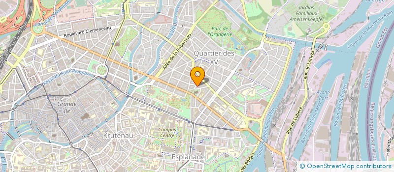 localisation de l'entreprise ETS GESTION ETUDES FINANC IMMOBILIERES à STRASBOURG
