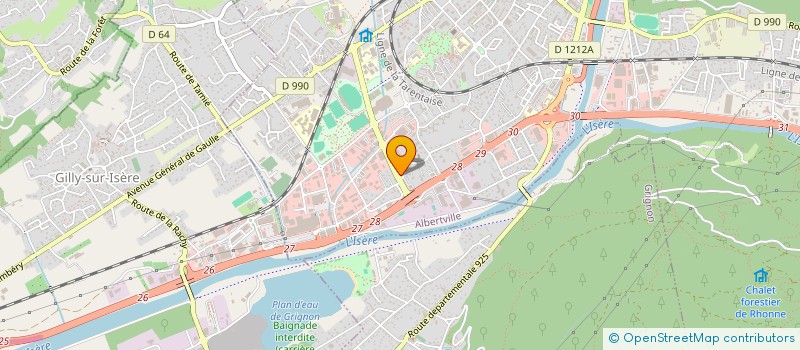 localisation de l'entreprise ETS GIACOLETTO RADIE 301329255 à ALBERTVILLE