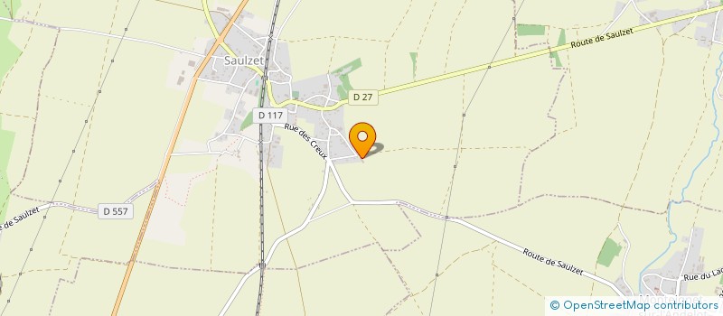 localisation de l'entreprise ETS GIRAUDET  SAULZET