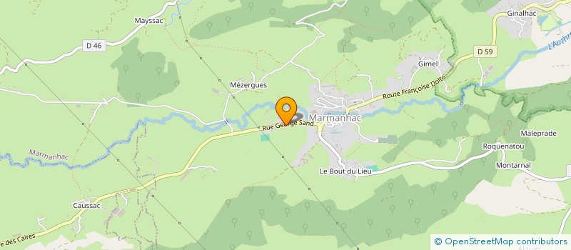 localisation de l'entreprise ETS GIRAUDET ET FILS à MARMANHAC