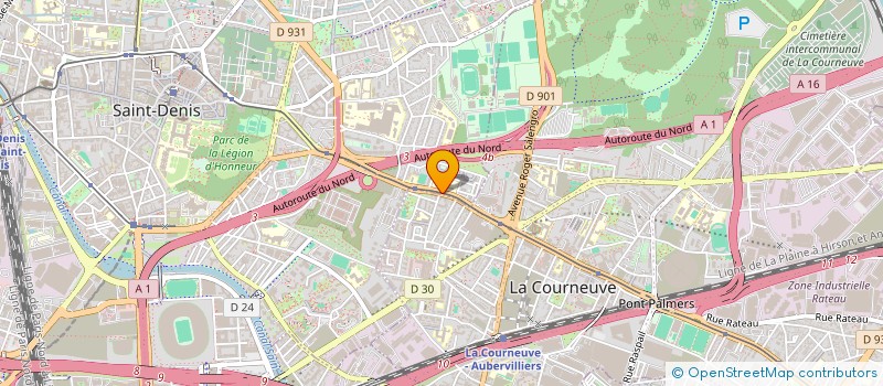 localisation de l'entreprise ETS GISELE MORICET à SAINT-DENIS