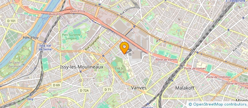 localisation de l'entreprise ETS GIVERNE SOC REALI TECHN COMMER à VANVES