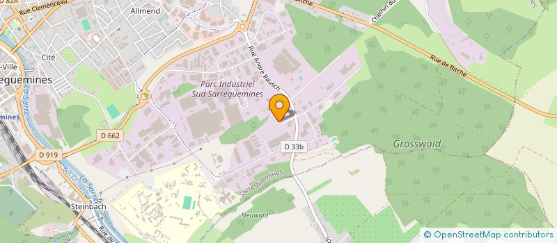 localisation de l'entreprise ETS GOETTMANN ET CIE à SARREGUEMINES