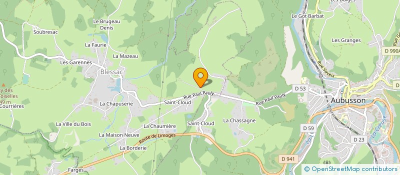 localisation de l'entreprise ETS GOMES à BLESSAC