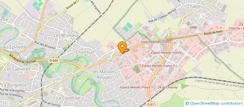 localisation de l'entreprise ETS GOUIN à NIORT