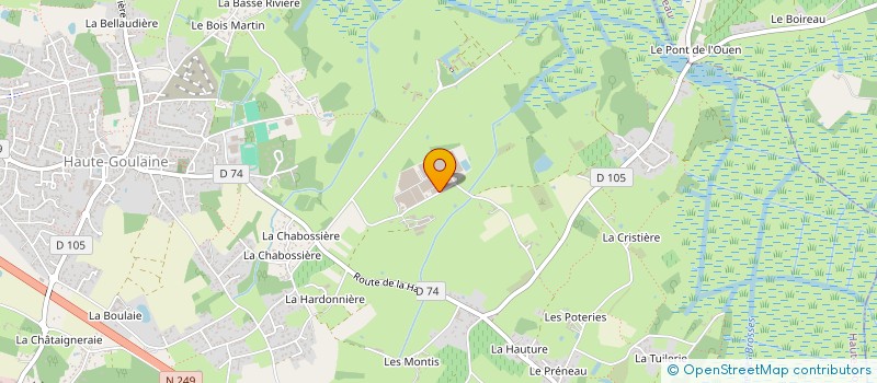 localisation de l'entreprise ETS GOULET à HAUTE-GOULAINE