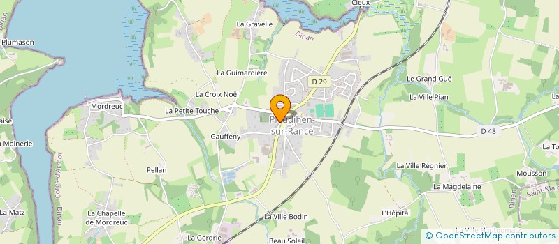 localisation de l'entreprise ETS GRANIT RANCE SARL  PLEUDIHEN-SUR-RANCE