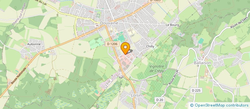 localisation de l'entreprise ETS GRENAT à DOUVAINE