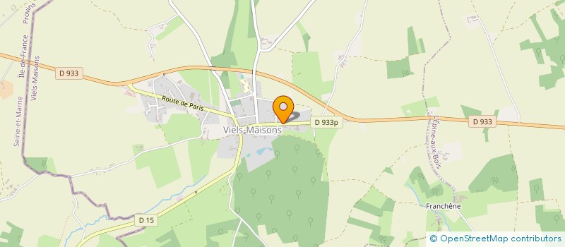 localisation de l'entreprise ETS GRIMEE à VIELS-MAISONS