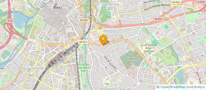 localisation de l'entreprise ETS GROSJEAN ET CIE à METZ