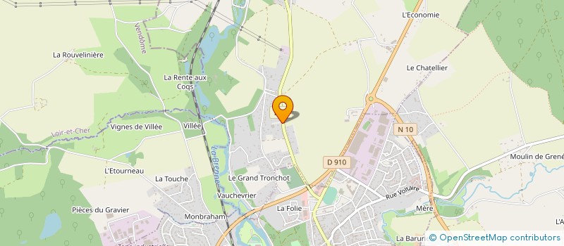 localisation de l'entreprise ETS GROSLERON  NEUVILLE-SUR-BRENNE