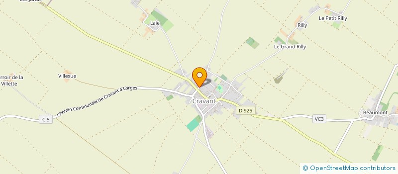 localisation de l'entreprise ETS GUEDOU SARL  CRAVANT