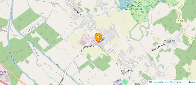 localisation de l'entreprise ETS GUICHERD à FRONTONAS