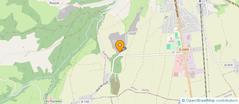 localisation de l'entreprise ETS GUILLAUMONT  GANNAT