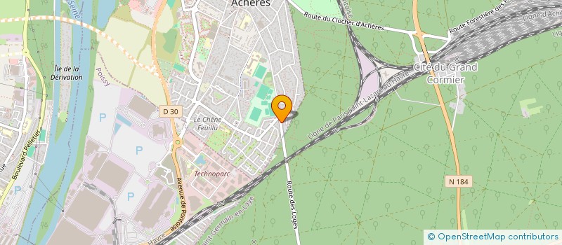 localisation de l'entreprise ETS GUILLERMET à ACHERES