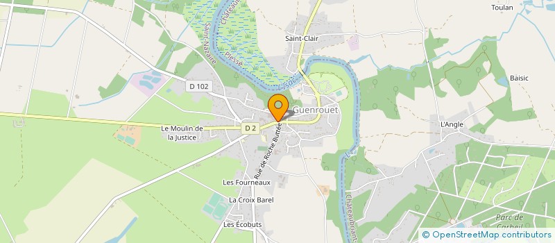 localisation de l'entreprise ETS GUILLET FRERES à GUENROUET