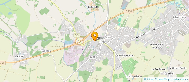 localisation de l'entreprise ETS GUILLOT à CHAUMES-EN-RETZ