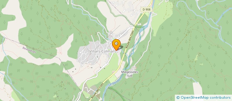 localisation de l'entreprise ETS GUIRAND ET RIBERI BOIS à VILLARS-COLMARS