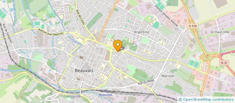 localisation de l'entreprise ETS HACHAIN  BEAUVAIS