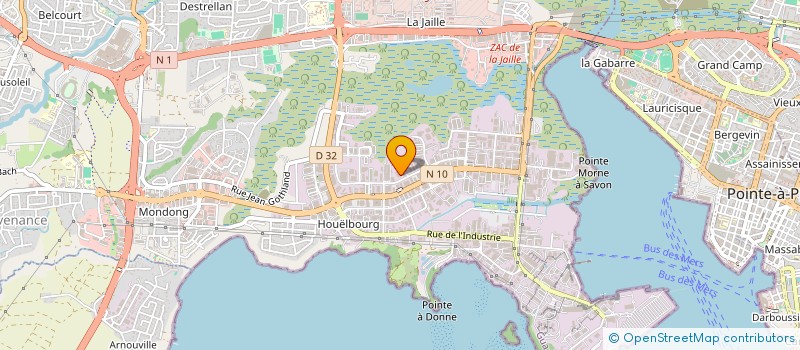 localisation de l'entreprise ETS HAYOT ET CIE à BAIE-MAHAULT