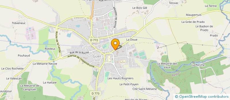 localisation de l'entreprise ETS HEBERG PERSONNES AGEES DEPENDANTES à GUER